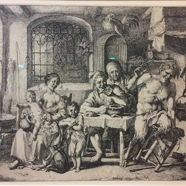 Le Satyre Chez Le by Christian Wilhelm Ernst Dietrich, Image 2.
