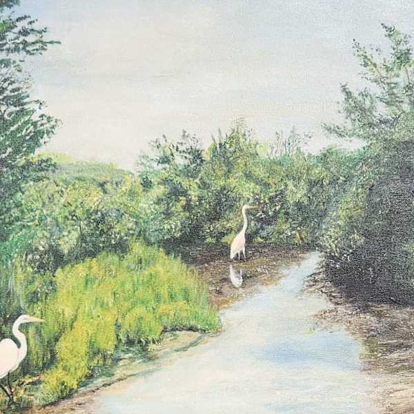 Distant Egrets by Myra Winters, Image 1.