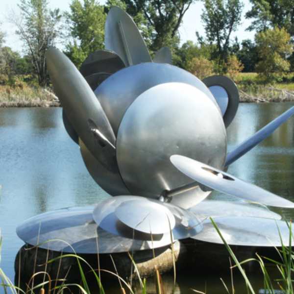 Nebraska Wind Sculpture by George Baker, Image 1.