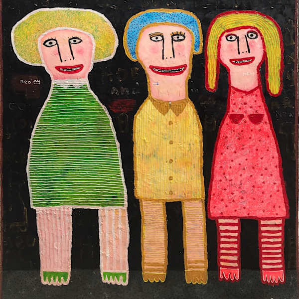 仨人 7 Three Figure 7 by 印德拉·多迪 Indra DODI, Image 1.