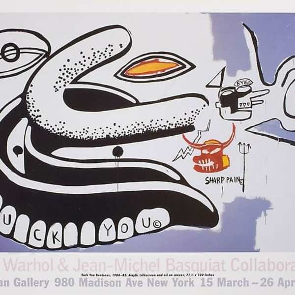 Basquiat / Andy Warhol 合作海報 by Jean-Michel Basquiat, Image 1.
