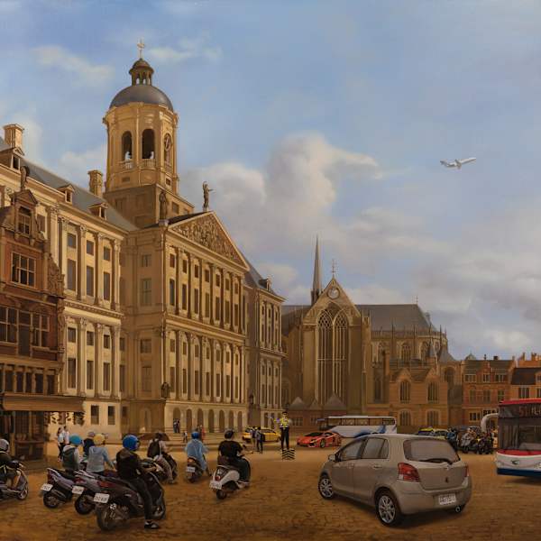 Traffic in 17th Century Amsterdam 誤闖入十七世紀阿姆斯特丹的車陣 by 盧昉 LU Fang, Image 1.