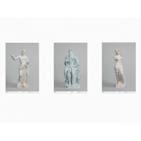 丹尼爾．阿爾軒 海報三件組 Daniel Arsham - Set 3 posters "3020" (Venus of Milo, Venus of Arles, Moses) by 丹尼爾．阿爾軒 ARSHAM, Daniel, Image 1.
