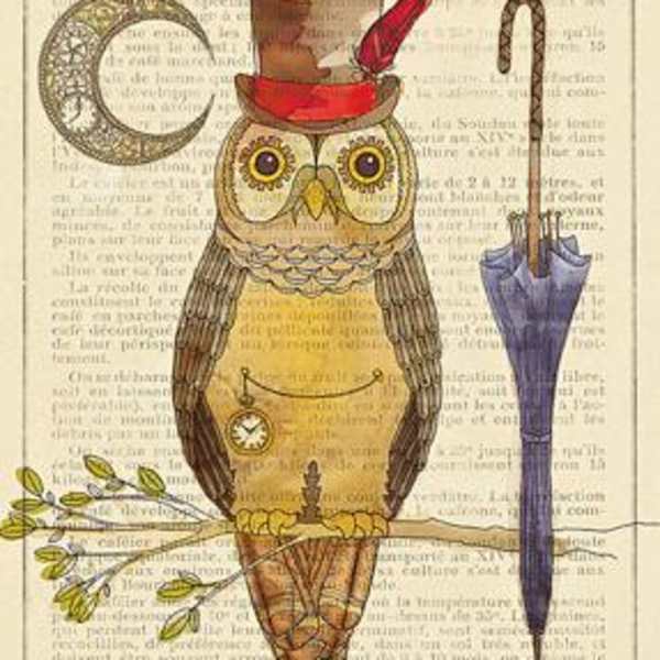 Steampunk Owl 1 by Elyse DeNeige, Image 2.