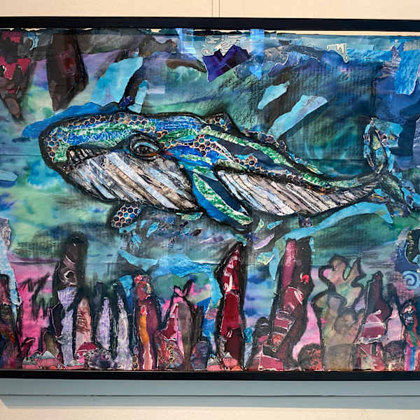 Whale mix media by Laredo Elementary School, Image 1.