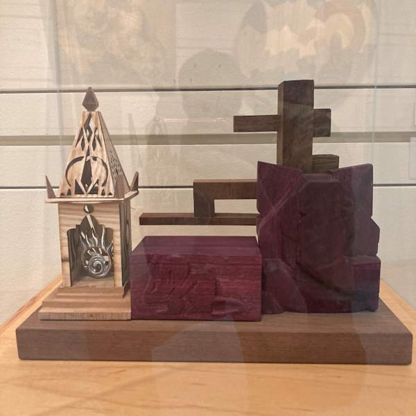 Purplehart wood and Lasercut pinewood by Ameet Patel, Image 1.