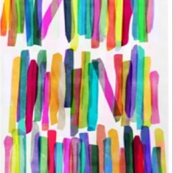 Colorful Stripes 5 by Mareike Bohmer, Image 2.
