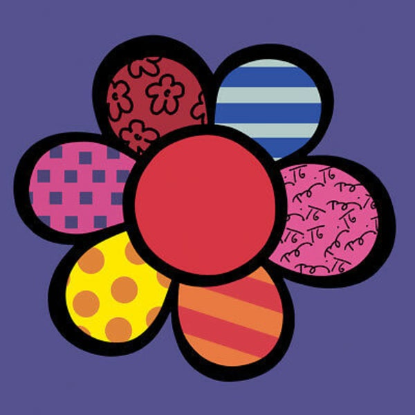 Flower Power III by Romero Britto, Image 1.