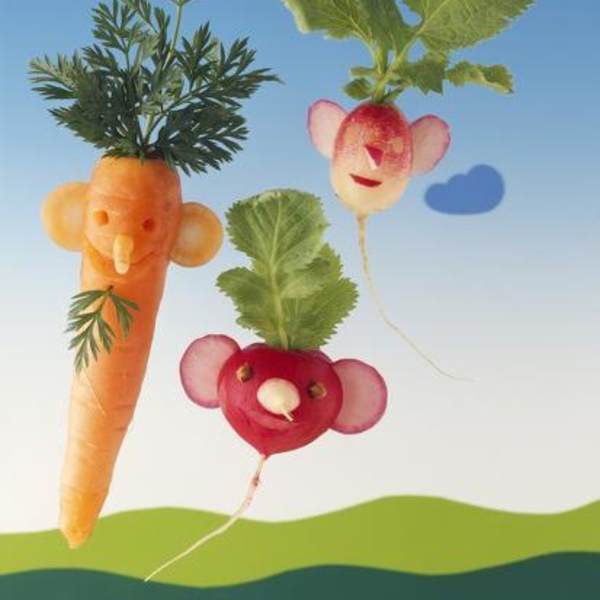 Amusing Carrot & Radish Figures by Ulrich Kerth, Image 1.