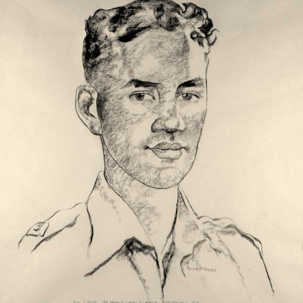 2nd Lieutenant Te Moananui-A-Kiwa-Ngarimu VC by Peter McIntyre, Image 1.