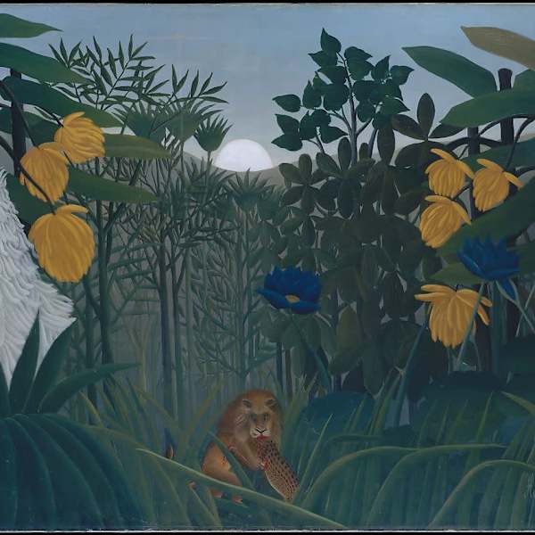 The Repast of the Lion by Henri Rousseau, Image 1.