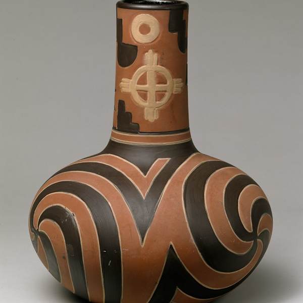 Vase by Clifton Art Pottery, Image 3.