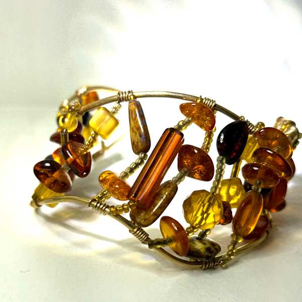 Amber Cuff by Patricia J. Wolff, Image 1.