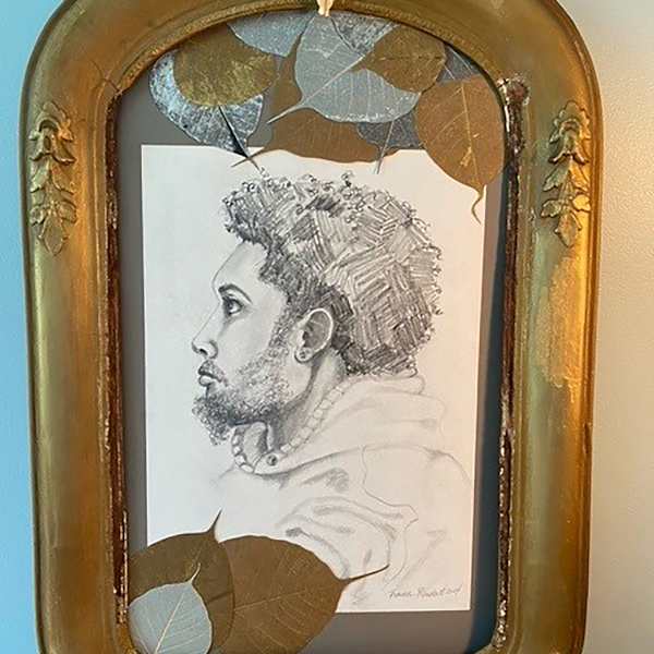 DRAWING & PASTEL WINNER – Profile of a Young Man by Frances Randall, Image 9.