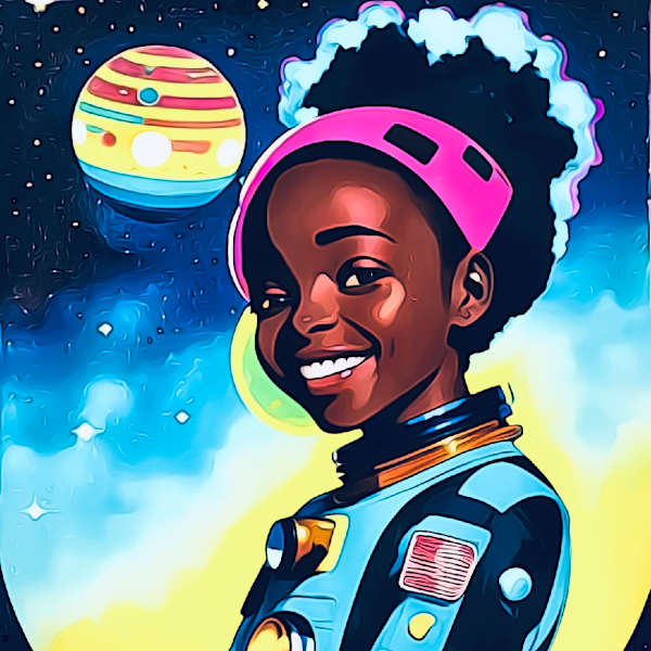 Happy Afronaut #2 by T'onna Clemons, Image 2.