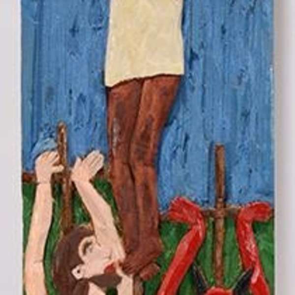 Jesus, Man and The Devil On The Cross by Leroy Almon, Image 1.