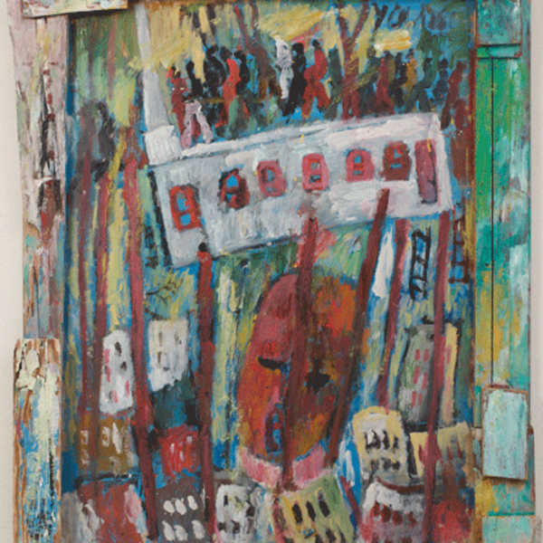 Jail was Heat by Purvis Young, Image 1.