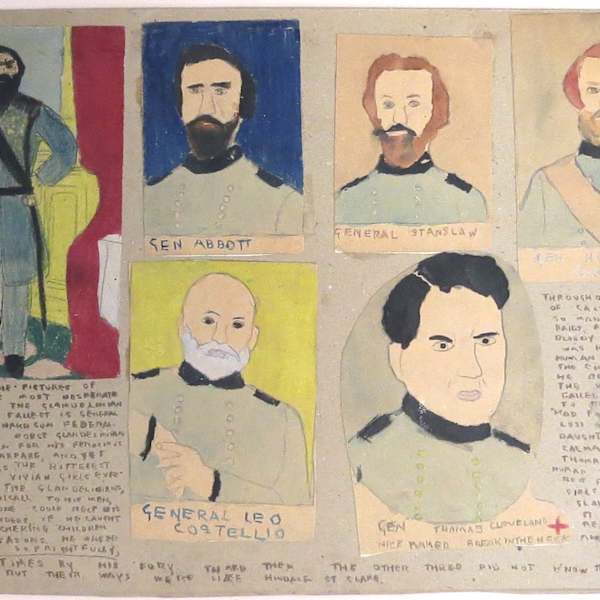 The Pictures of the Most Desperate Fighters in the Glandelinian Armies by Henry Darger, Image 1.
