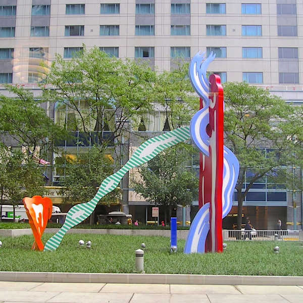 Brushstroke Group by Roy Lichtenstein, Image 1.