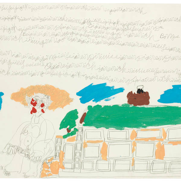 Untitled (Figure with Building) by Dwight Mackintosh, Image 1.