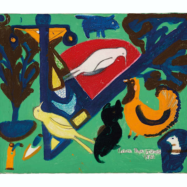 Early Bird by Nellie Mae Rowe, Image 1.