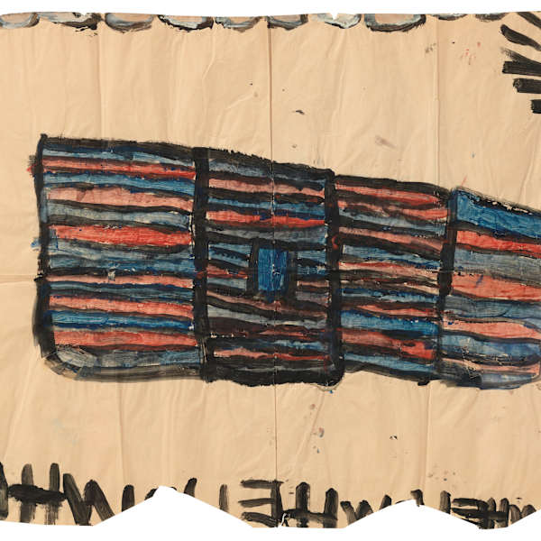 Untitled (Red and Blue Building) by Laura Craig McNellis, Image 1.