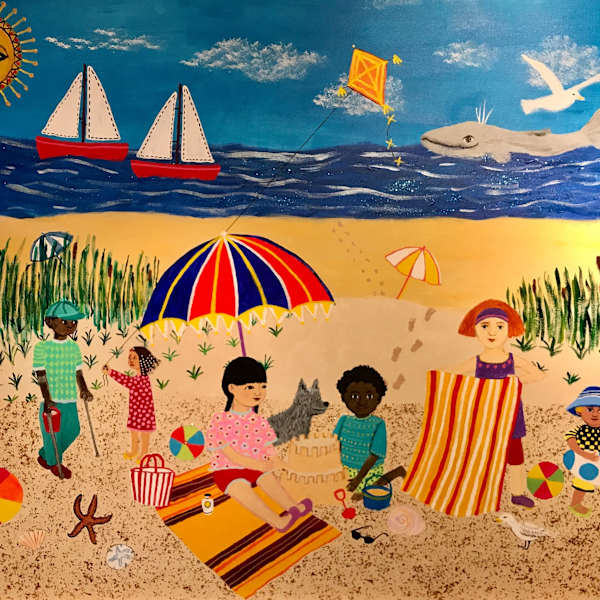 Beach Day aka Playtime at the Beach by Evelyn Berde, Image 1.