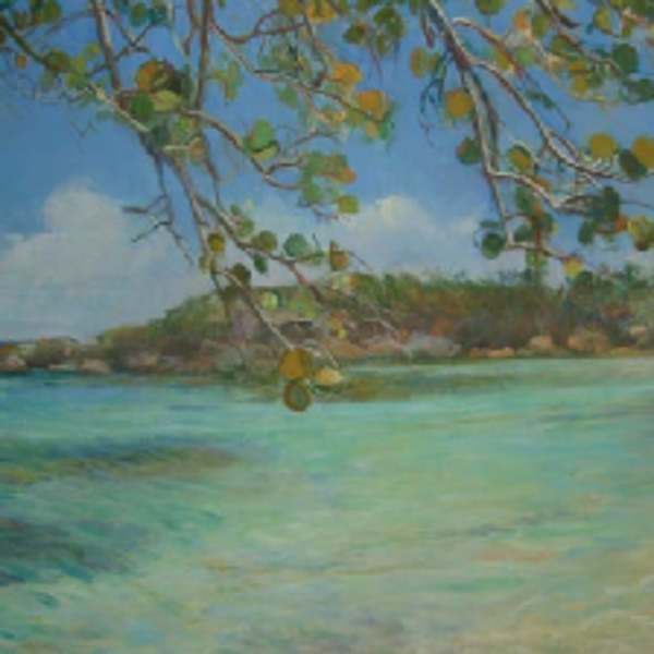 UNTITLED 2  (BEACH WITH SEA=GRAPE) by JUDY MACMILLAN, Image 1.