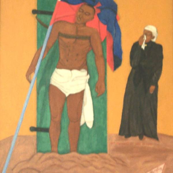CRUCIFIXION OF CHARLEMAGE PERALTE FOR FREEDOM by PHILOME OBIN, Image 1.