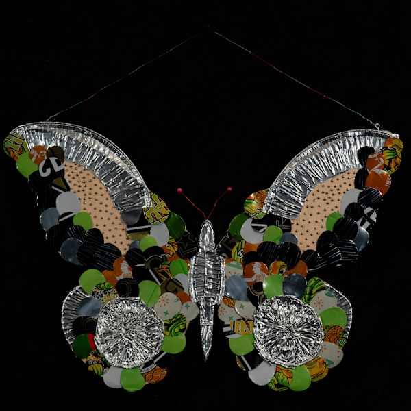 Beer Can Pie Tin Butterfly by Lisa Ruetten, Image 7.