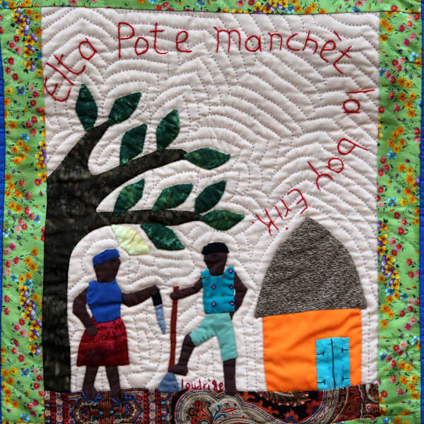 Elta Brings The Machete To Erik - Elta Pote Manchè La Bay Erik by Loudrige Adolphe, Image 3.