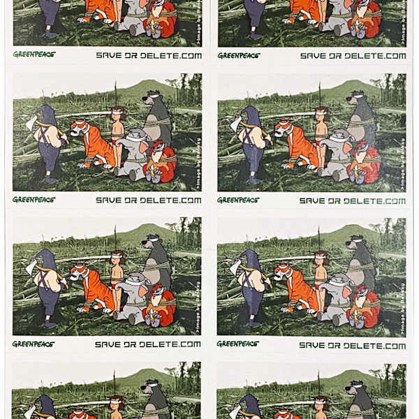 Save or Delete' (2002) Greenpeace Campaign Decal Sheet by Bansky, Image 1.
