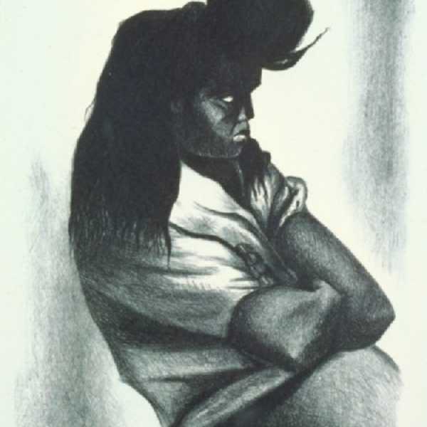 Woman in the Coal Line-up (Mujer en la Cola del Carbon) by Jose Ignacio Aguirre, Image 1.