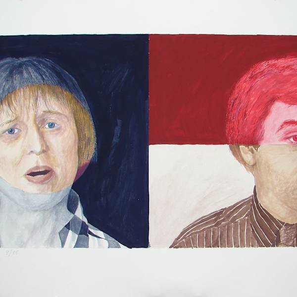 Study for a Diptych by Kenneth Aptekar, Image 2.