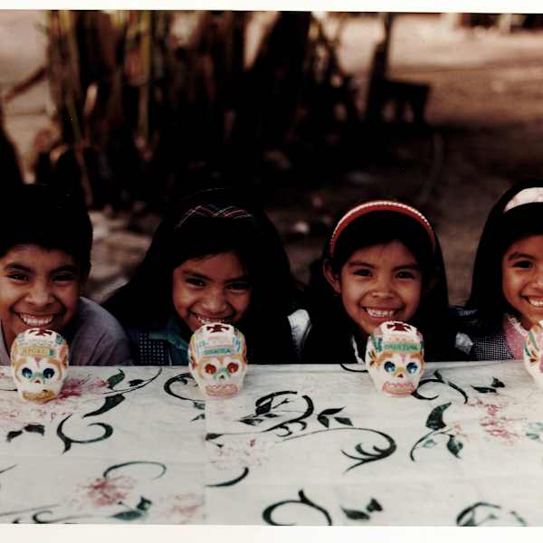 Children with Sugar Skulls by George Ancona, Image 2.