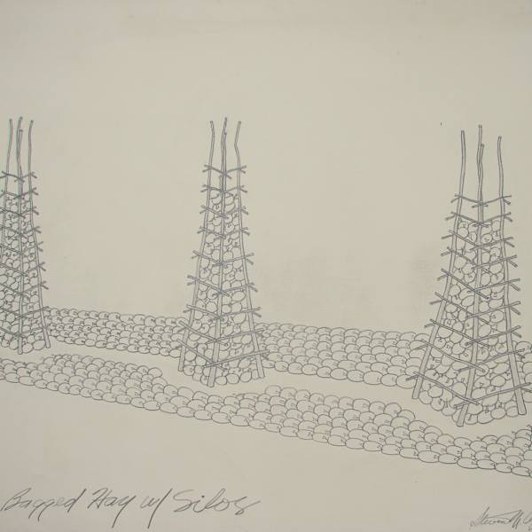 Bagged Hay with Silos by Steve Appel, Image 2.