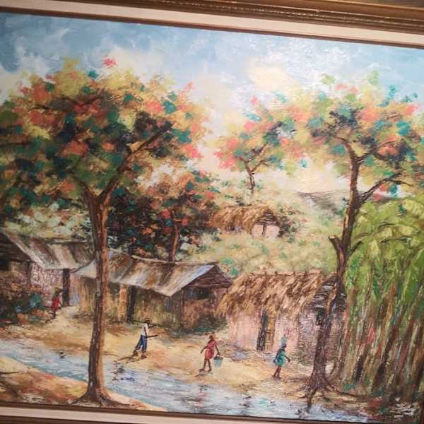 VILLAGE SCENE by C. DAYANT, Image 1.