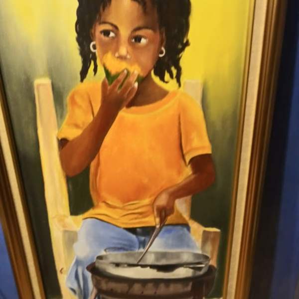 LITTLE GIRL EATING by C. BLAIN, Image 1.