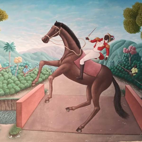 GENERAL DESSALINES AMBUSHED (UNFRAMED) by AMERLIN DELINOIS, Image 1.