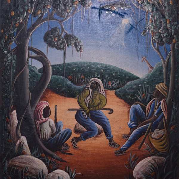 SITTING OUTSIDE by BOURMOND BYRON, Image 1.