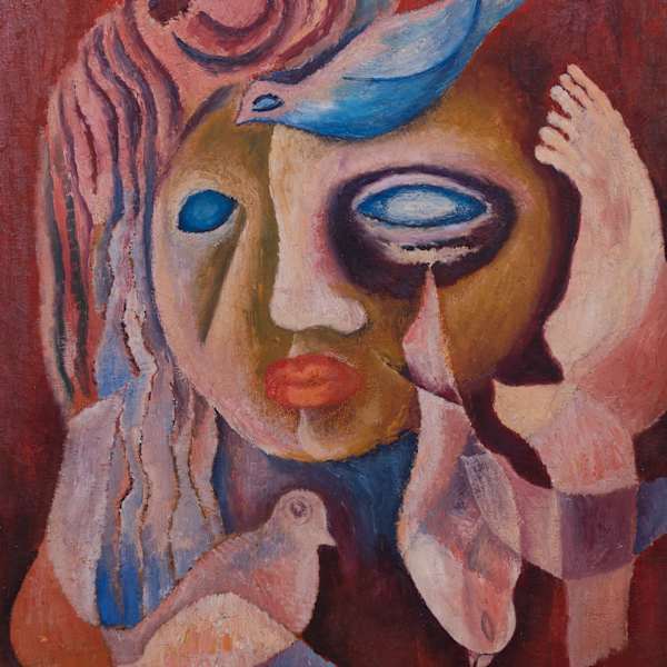 COLLAGE FACE AND BIRD by VILLARD DENIS (DAVILAR), Image 1.