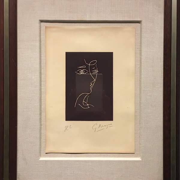 Composition (Vallier 153) Le Tir a l'arc by Georges Braque, Image 1.