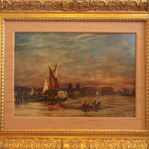 View of Greenwich Palace on the Thames by George Chambers Sr., Image 1.