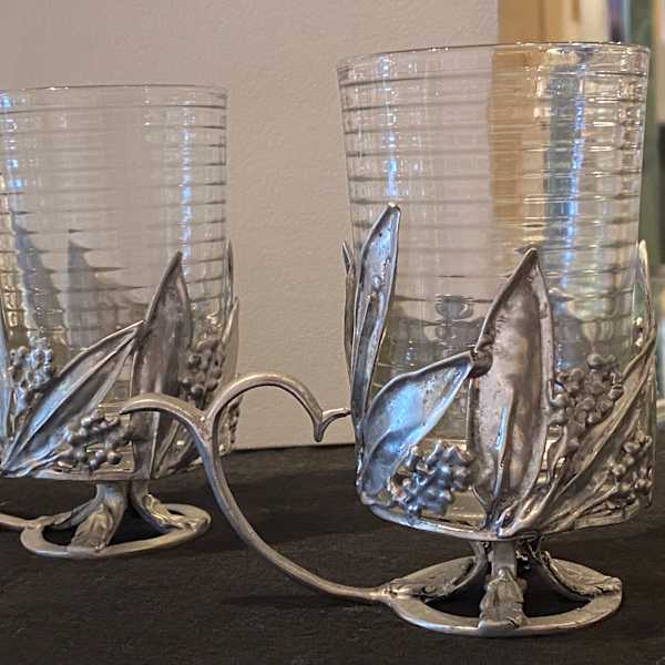 Castor-Cooper Leaves & Berries Coffee Cups by Harold Castor, Image 1.