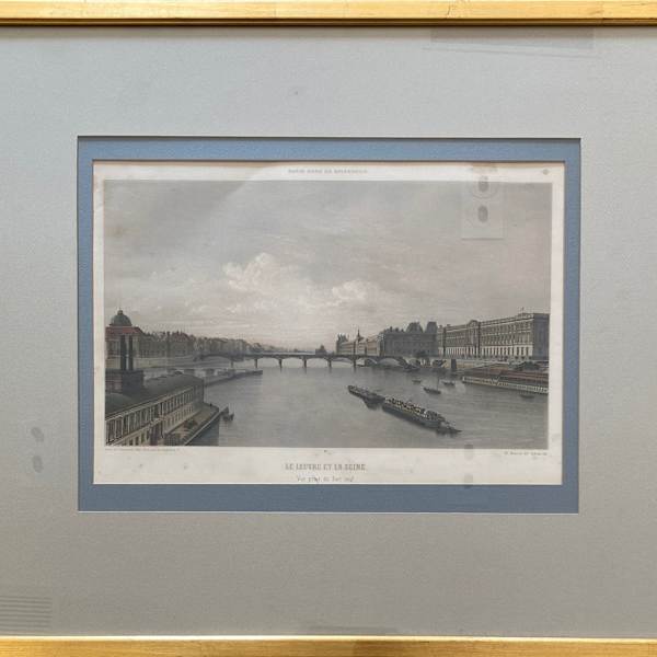 Le Louvre et La Seine - Vue Prise du Pont-neuf by Philippe Benoist, Image 4.