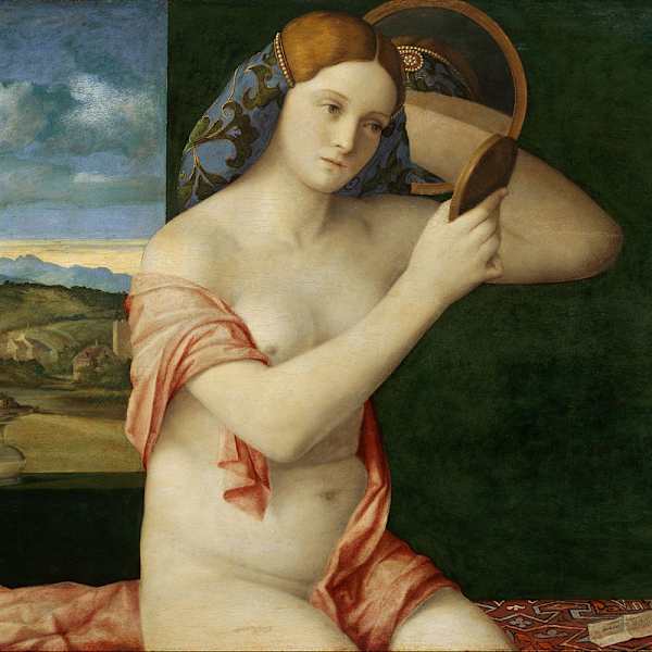 Nude with a Mirror by  Giovanni  Bellini , Image 2.