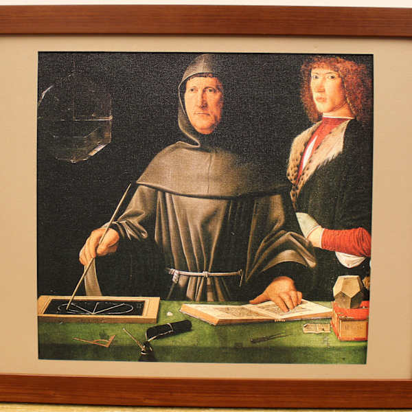 Portrait of Luca Pacioli by Jacopo  de' Barbari, Image 1.