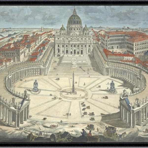St. Peter's Basilica, Vatican (Print) by Giovanni  Battista Piranesi, Image 2.