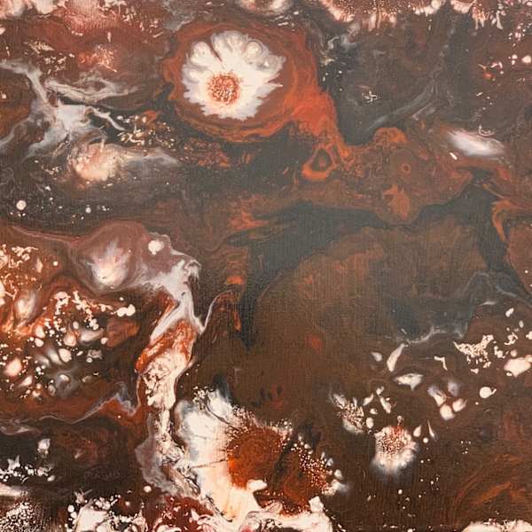Earth Painting (Creative Like Me exhibit) by Behavioral Health & Developmental Disabilities (W. Daniels, C. Patterson, V. Nance, L. Hunter, A. Hightower, C. Hines, M. Griggs), Image 3.
