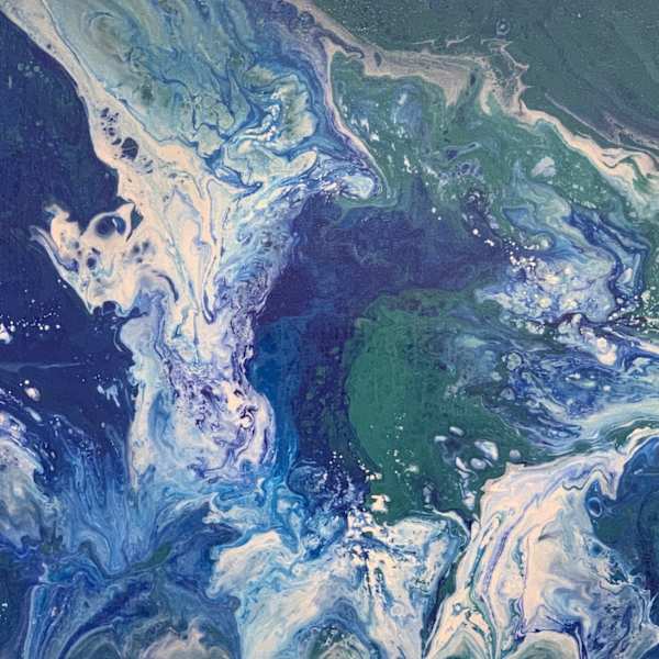 Water Painting (Creative Like Me exhibit) by Behavioral Health & Developmental Disabilities (J. Powell, J. Nelson, M. Carter, T. Bussey, D. Brooks, J. Glenn, A. McDonald), Image 1.